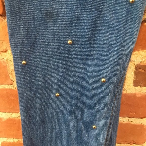 Fredericks of Hollywood Studded High Rise Jeans Size 10 - Picture 2 of 8